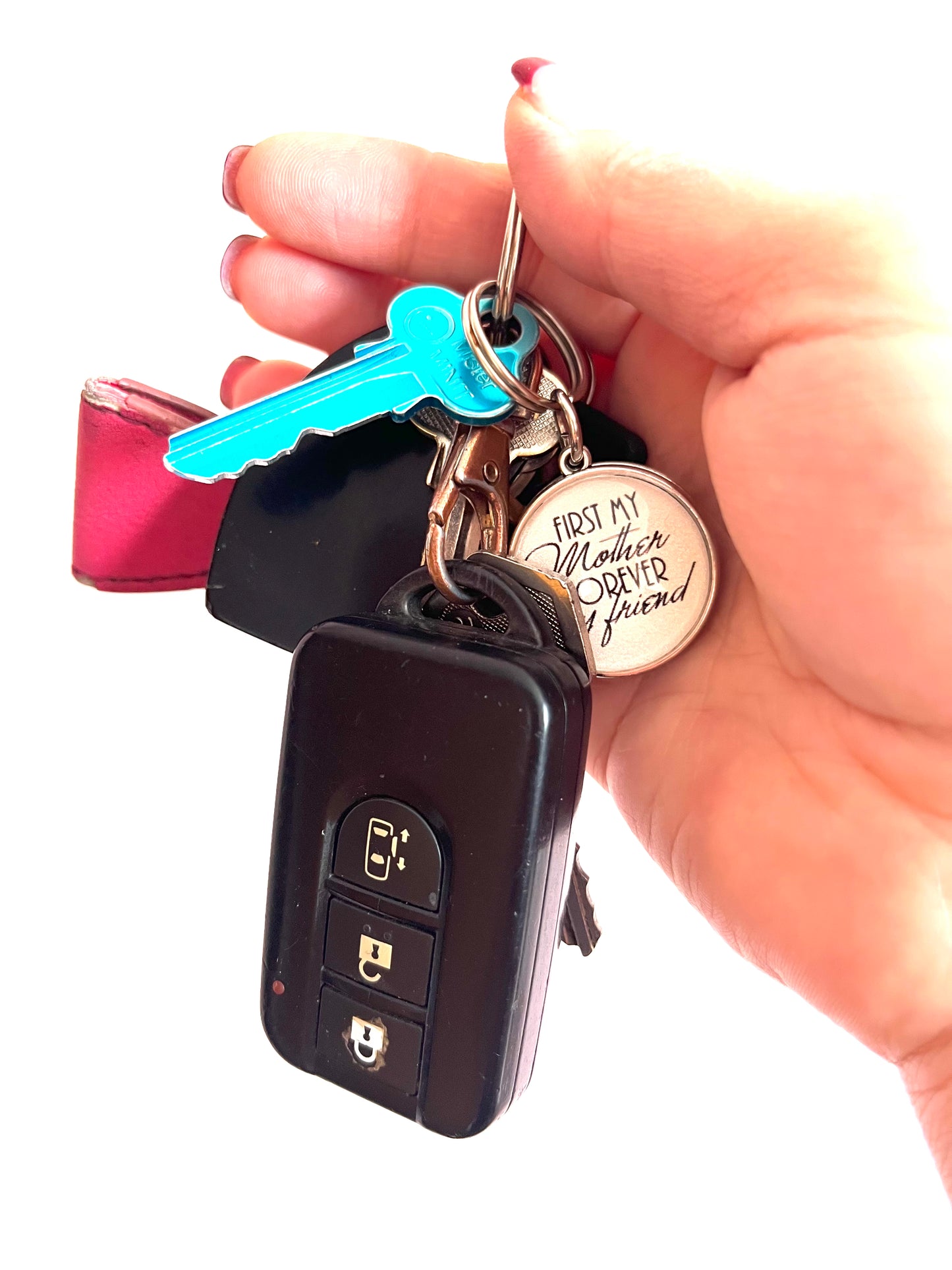 MY GRANDKIDS MIGHT BE OUT OF MY SIGHT KEYRING