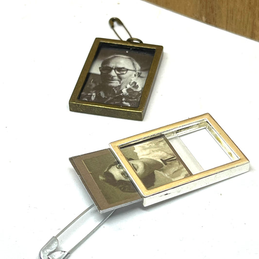 Do it yourself photo charms in silver & bronze