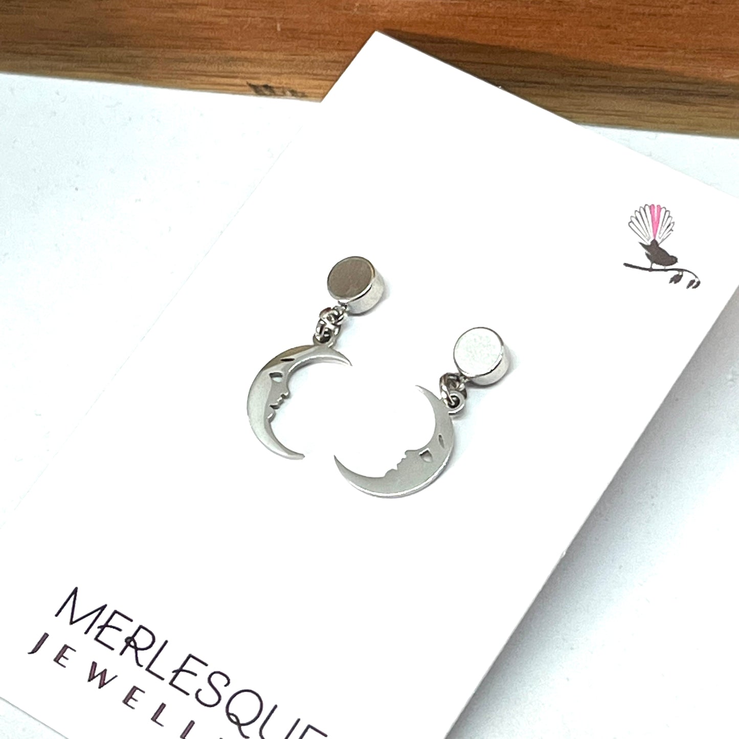 SILVER MOON EARRINGS