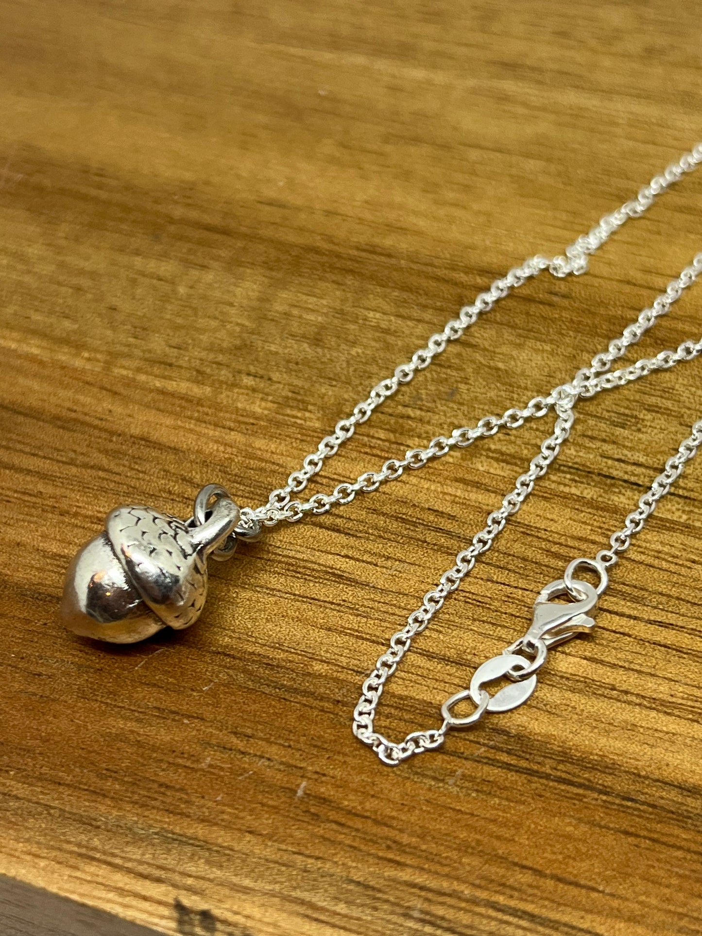 Acorn necklace on a sterling silver chain