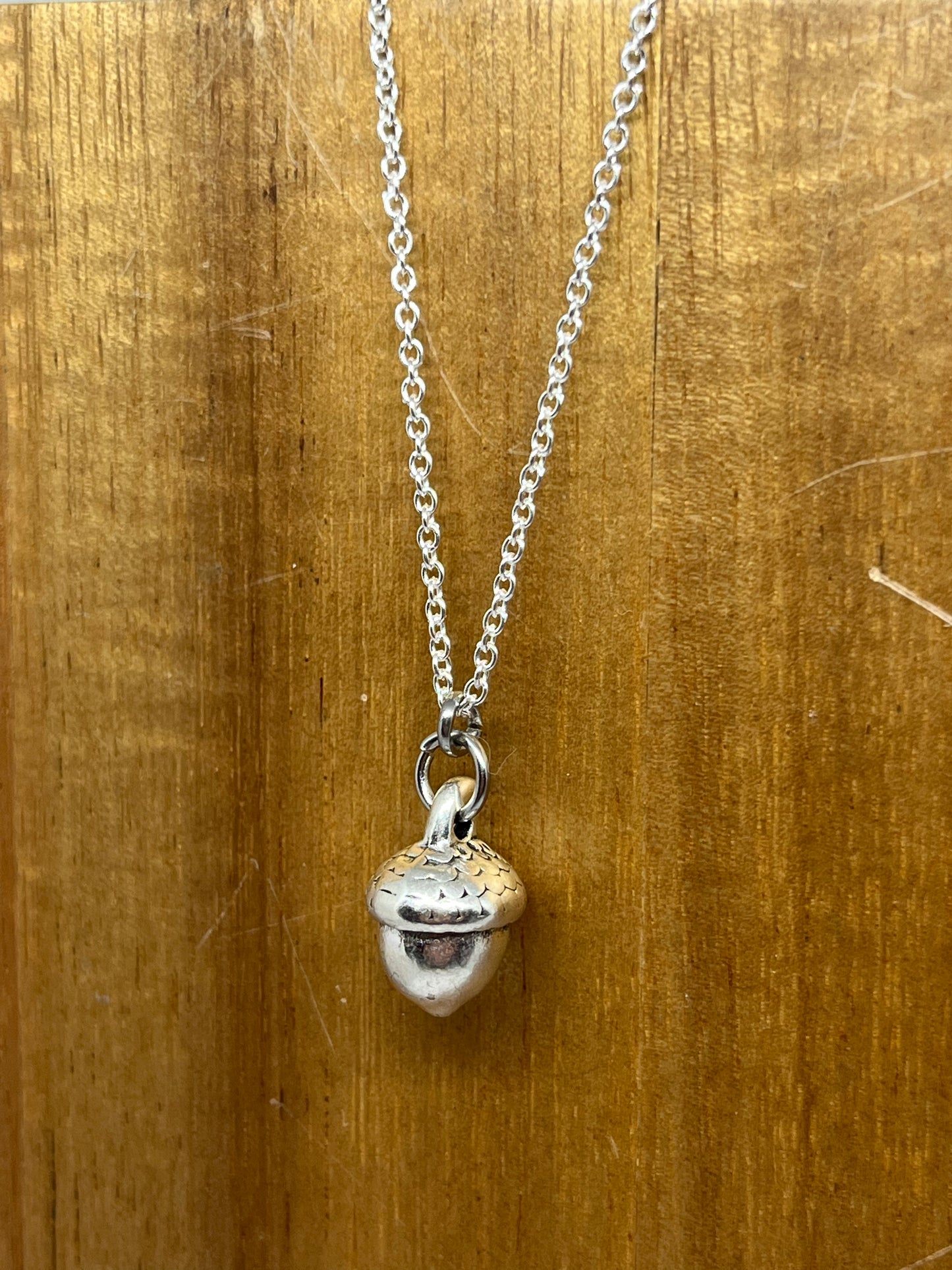 Acorn necklace on a sterling silver chain