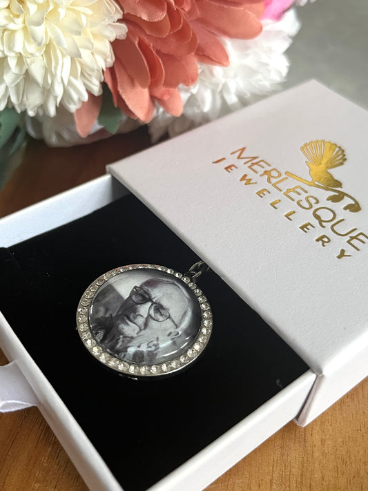DIAMOND PHOTO BOUQUET CHARM