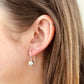 Sterling silver ball drops on model