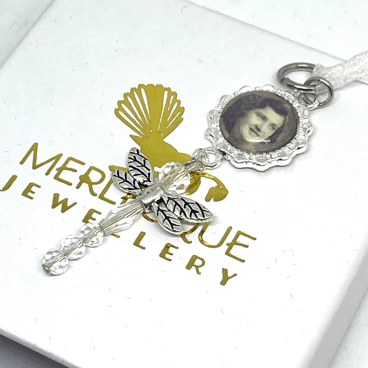 DRAGONFLY PHOTO BOUQUET CHARM