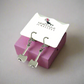 Silver axe earrings on secure closures 