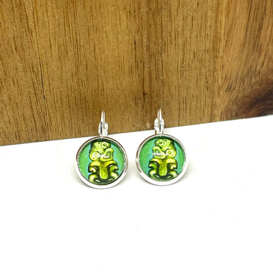 HEITIKI GLASS DOME EARRINGS