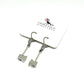 Silver axe earrings 