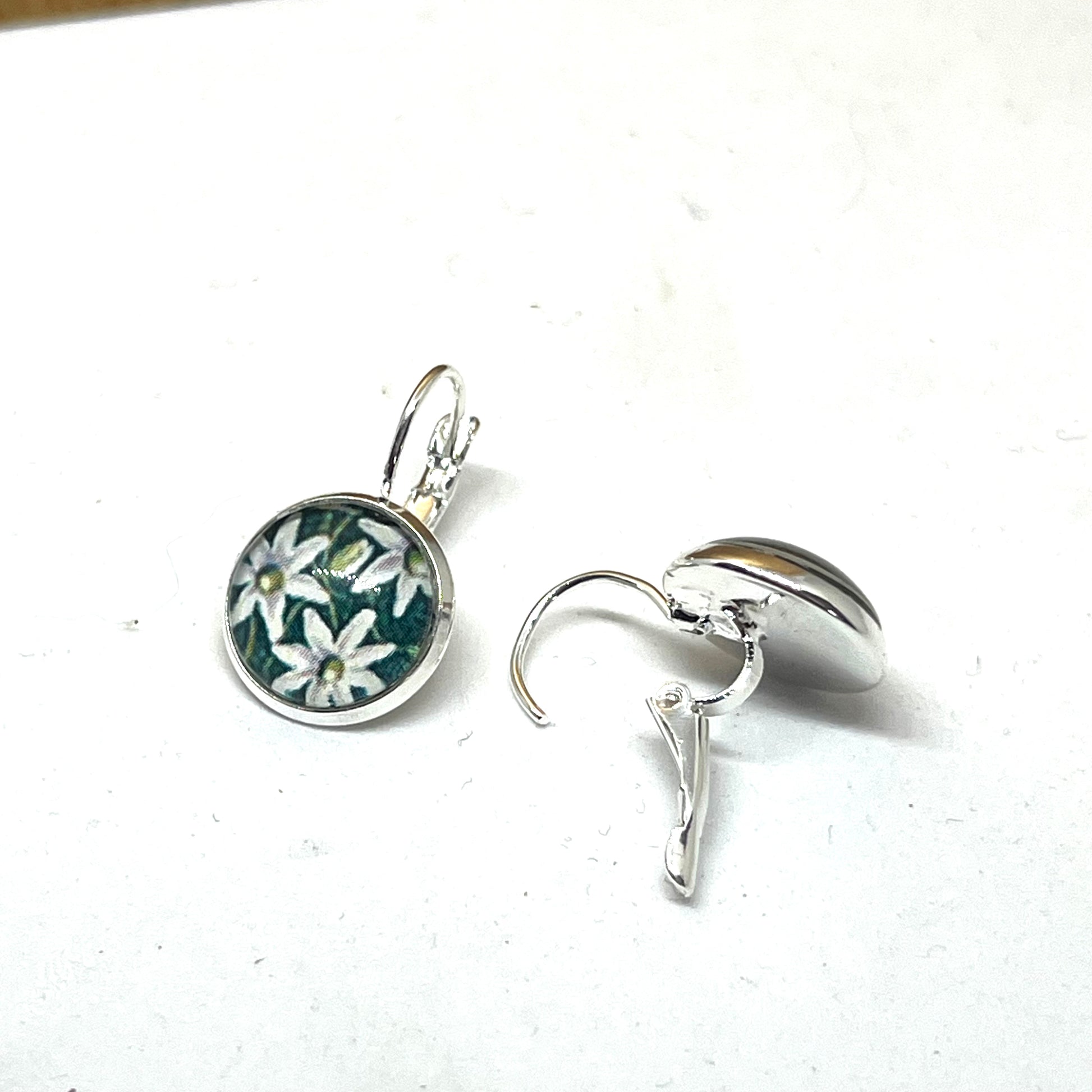 Glass best sale dome earrings