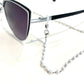 SILVER PEARL GLASSES CHAIN