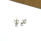 Sterling silver flat head studs. 