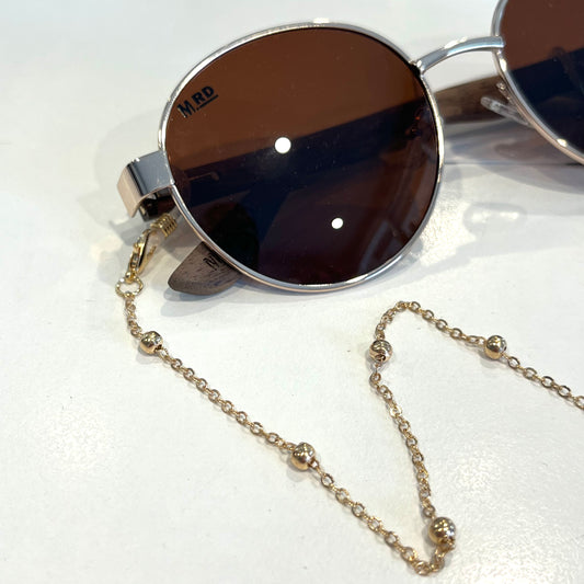 GOLD BALL GLASSES CHAIN