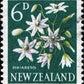 1960s NZ flora Pikiarero stamp 