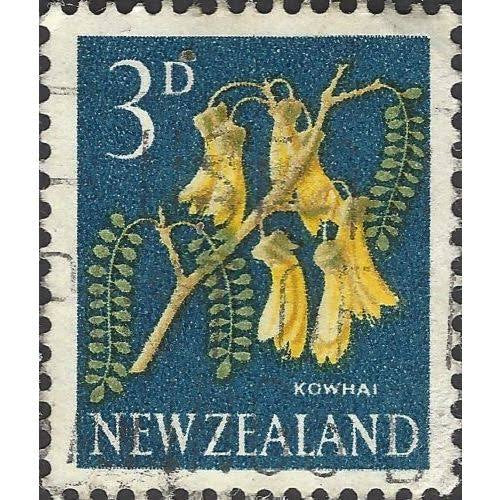 New Zealand Kowhai postage stamp image 