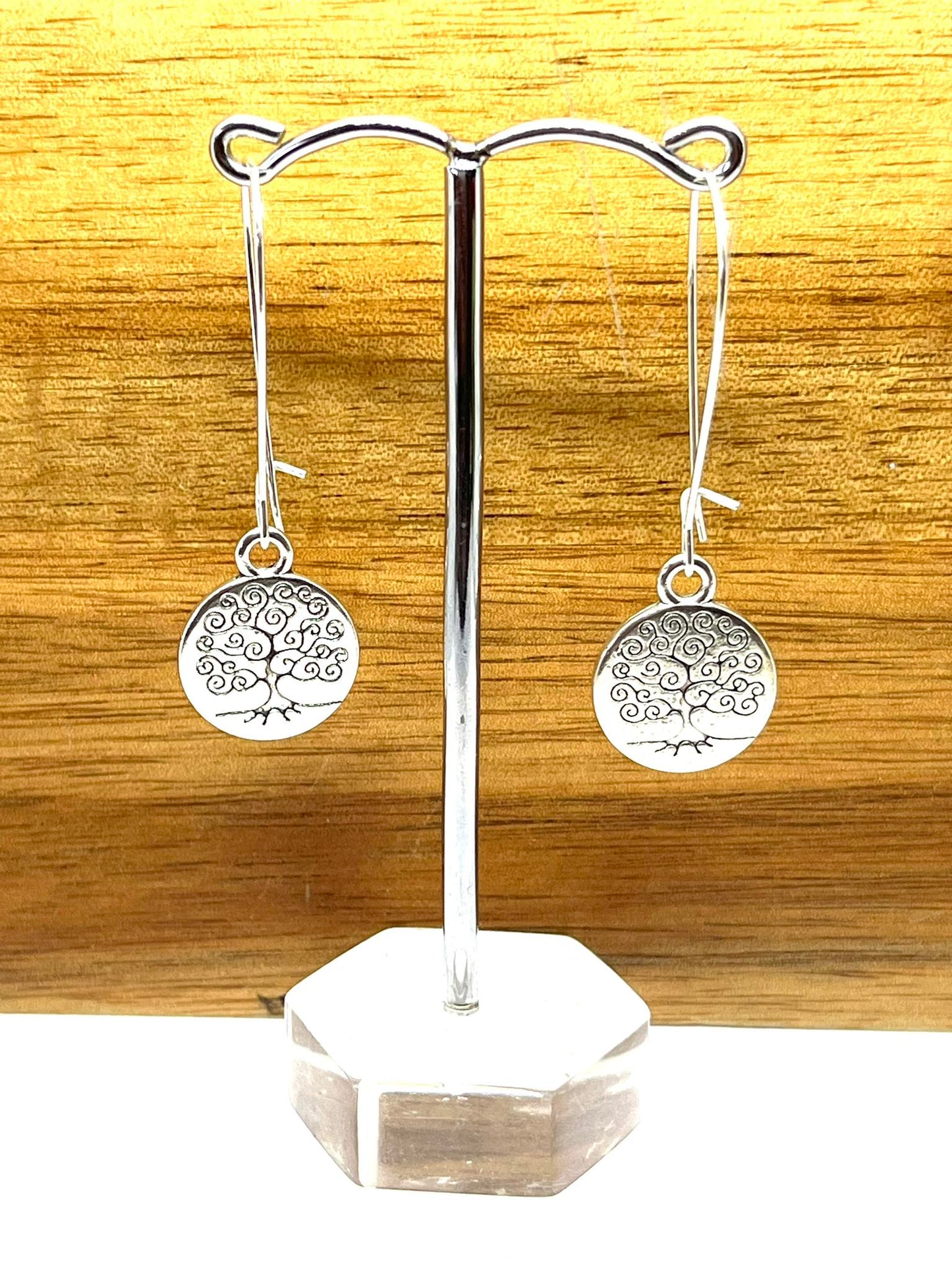 ROUND TREE OF LIFE EARRINGS