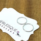STERLING SILVER SLEEPERS 12mm