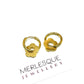 GOLD DAISY HOOPS