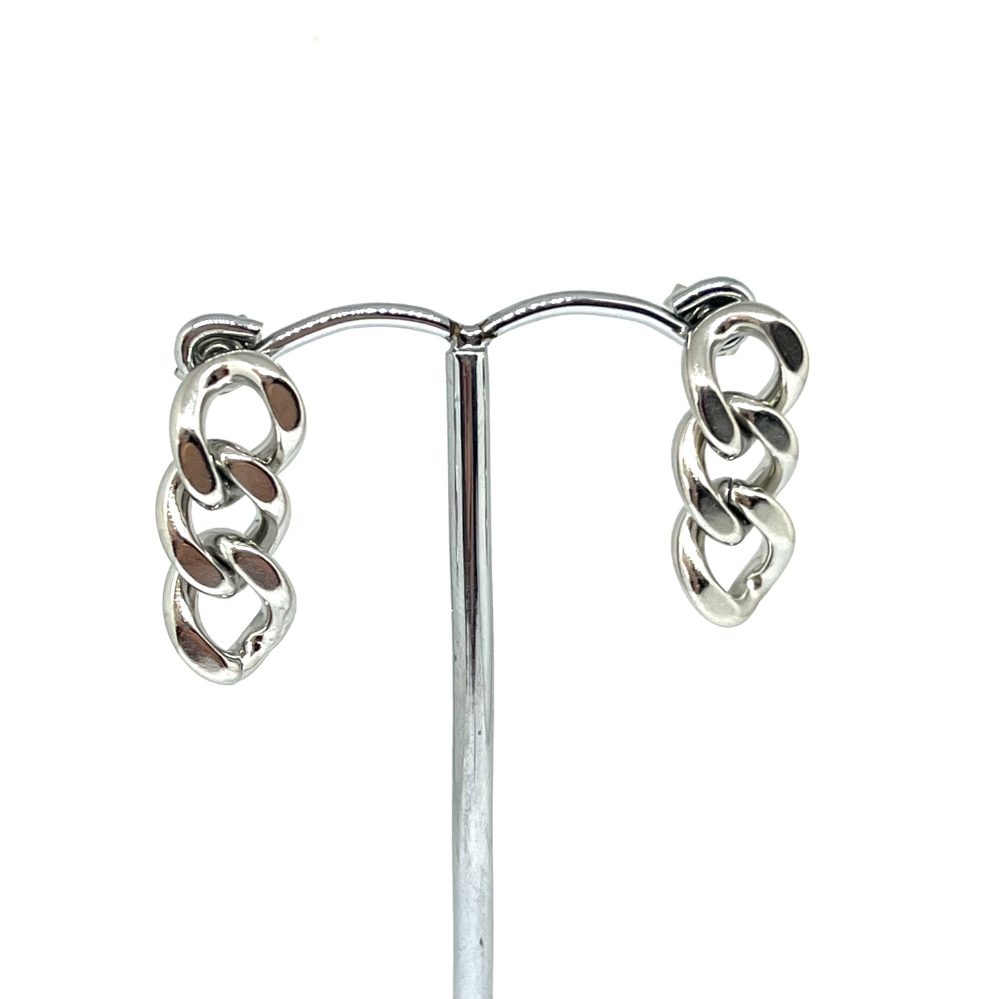 SILVER CHAIN EARRINGS