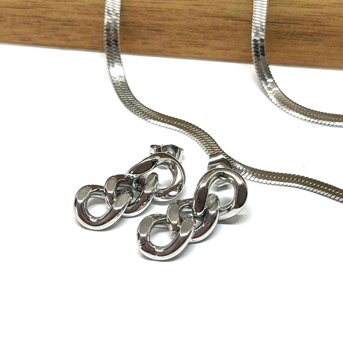 SILVER CHAIN EARRINGS