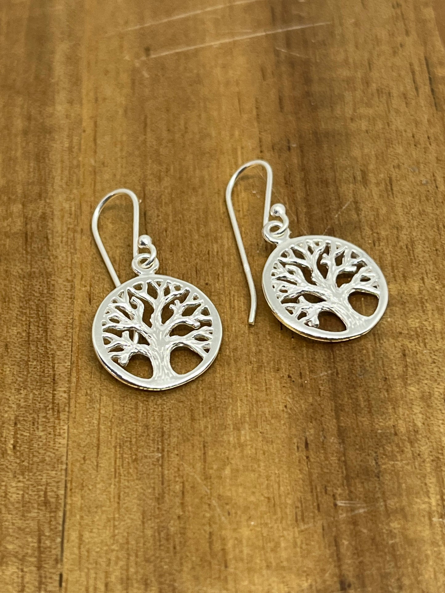 sterling silver tree of life earrings 