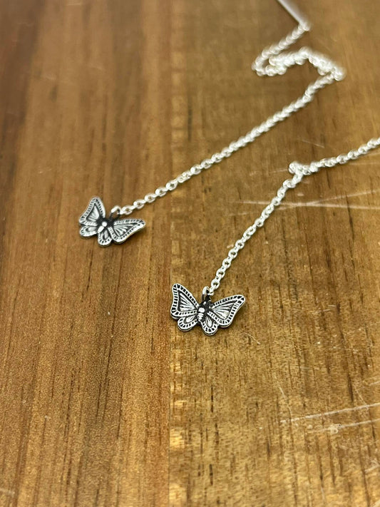 Sterling silver Butterfly threader earrings