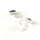 RUBY RED HEART EARRINGS