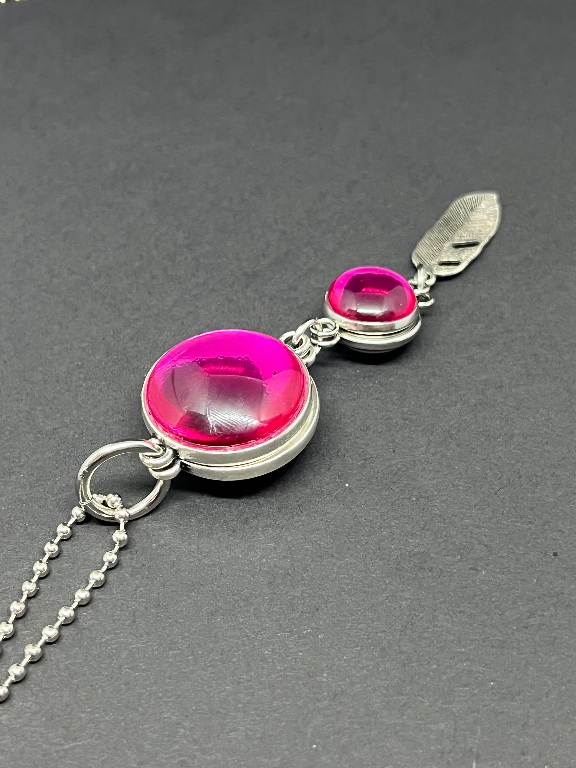 Red and sales pink necklace