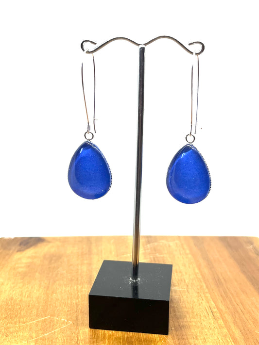 ROYAL BLUE TEARDROP EARRINGS
