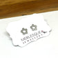 SILVER DAISY STUDS