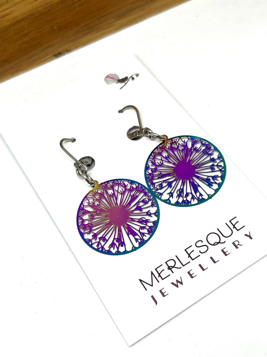 KALEIDOSCOPE DANEDLION EARRINGS