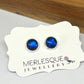 SAPPHIRE BLUE KISS STUDS