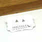 SILVER TRIANGLE STUDS