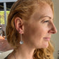 fantail glass dome earrings
