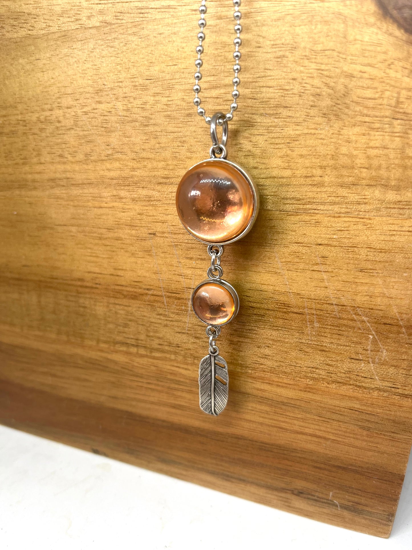 DOUBLE SIDED ROSE GOLD  +  BLACK NECKLACE