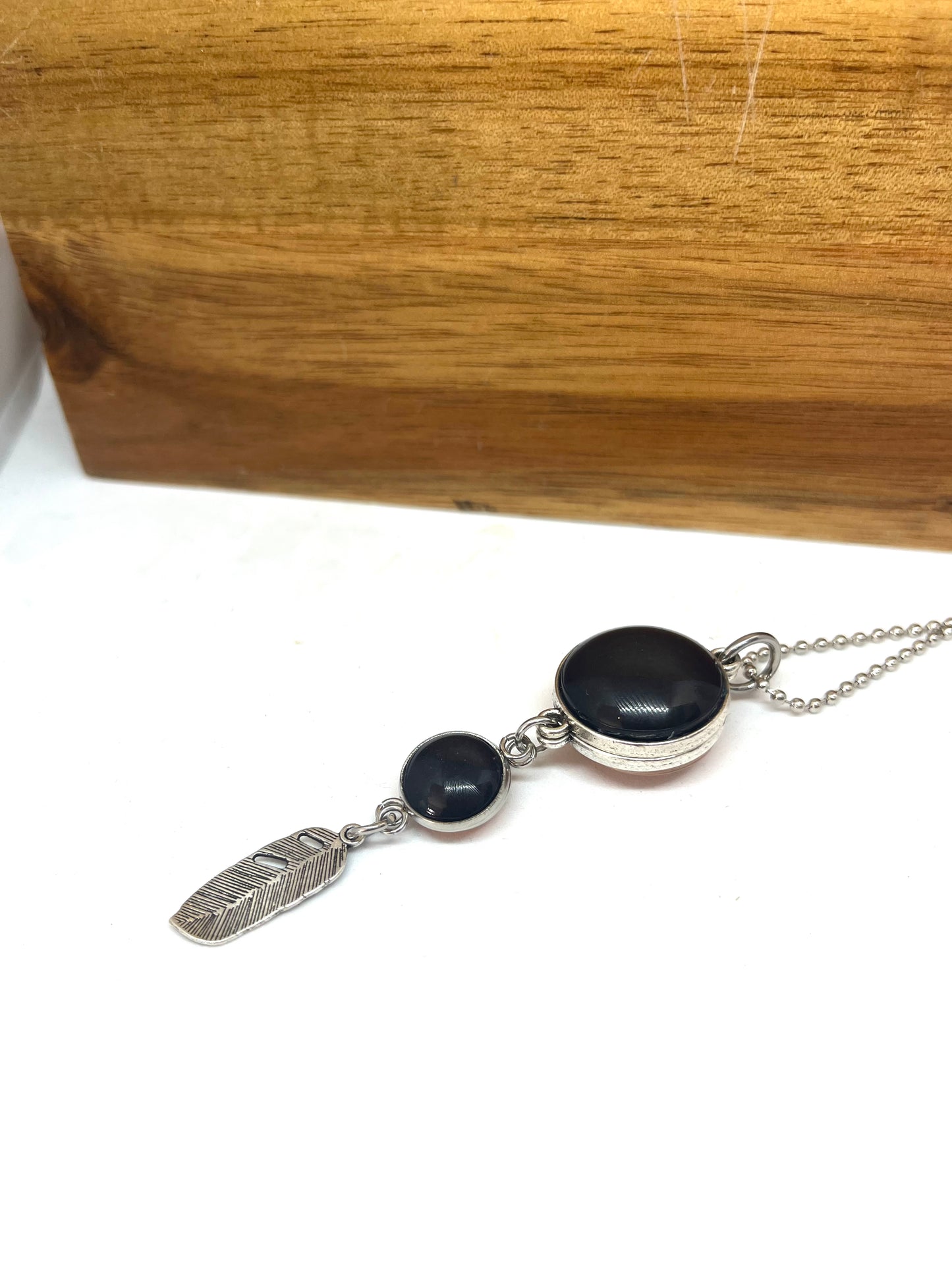 DOUBLE SIDED ROSE GOLD  +  BLACK NECKLACE